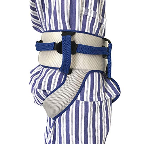 Cinturón de transferencia con lazos de pierna, seguridad de enfermería médico dispositivo de asistencia de Gait-terapia ocupacional y física para Bariatría, pediátrica, ancianos (azul)