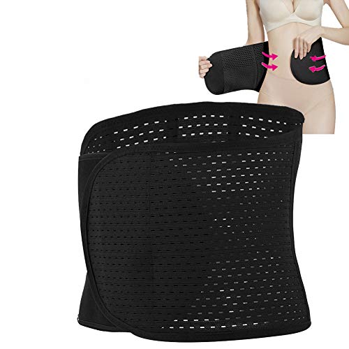 Cinturón de vientre posparto, Fajas Reductoras Corset para Mujer Cinturon despues de Embarazo recuperación Abdominal Lumbar Apoyo corses(negro)