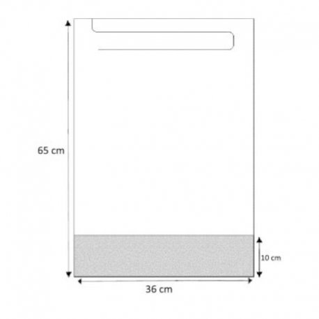 Clim Profesional® - Babero desechable adultos con receptáculo. Caja 500 uds