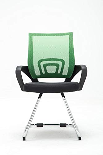 CLP Silla De Conferencia Eureka En Estilo Cantilever Eureka I Silla Confidente con Reposabrazos I Silla De Oficina Moderna & Sin Ruedas I Color:, Color:Verde Claro