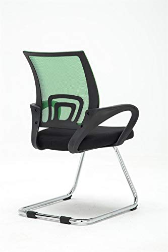 CLP Silla De Conferencia Eureka En Estilo Cantilever Eureka I Silla Confidente con Reposabrazos I Silla De Oficina Moderna & Sin Ruedas I Color:, Color:Verde Claro