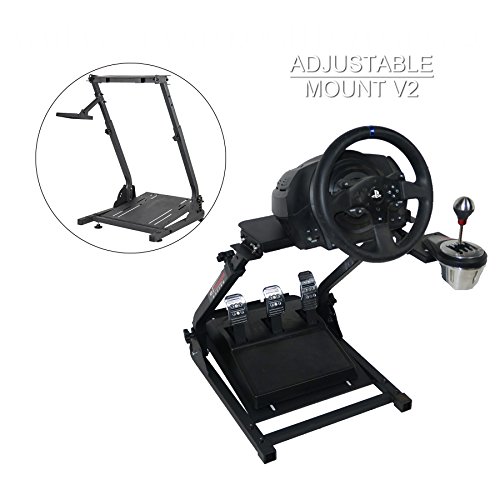 CO-Z Soporte Plegable para Volante Soporte de Volante de Carreras Compatible con Logitech G25, G27, G29, G920 Racing Steering Wheel Stand Thrustmaster