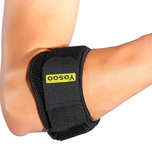 Codera ajustable antebrazo Guardia Codo de tenis Golf correa soporte para tenis golfista alivio del dolor tendinitis con almohadillas de compresión para hombres mujeres Diseño Versátil