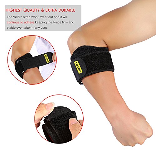 Codera ajustable antebrazo Guardia Codo de tenis Golf correa soporte para tenis golfista alivio del dolor tendinitis con almohadillas de compresión para hombres mujeres Diseño Versátil