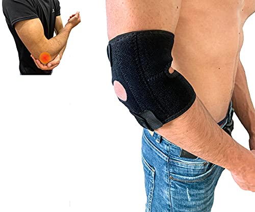 Codera epicondilitis - codera para tendinitis ajustable, transpirable - codo de tenista epicondilitis - codera para el gym - codera deportiva - codera con estabilizadores para lesiones deportivas