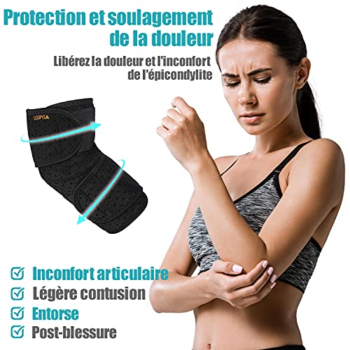 Codera tendinita para mujer y hombre, codera Epicondylite, codera de codo para torso, artritis, poslesión de tenis