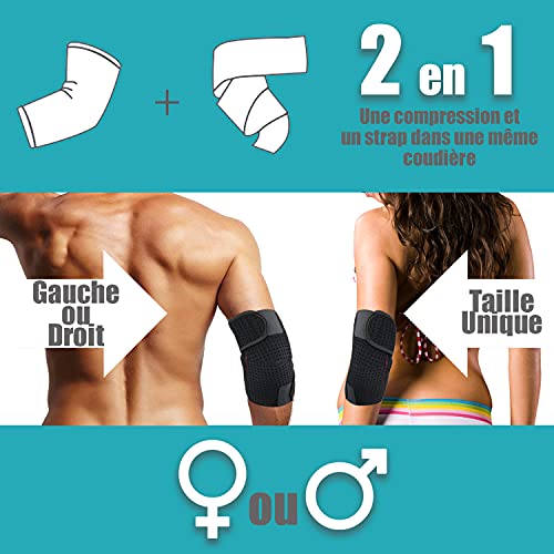 Codera tendinita para mujer y hombre, codera Epicondylite, codera de codo para torso, artritis, poslesión de tenis