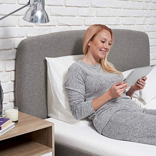 Cojin Cuña para Respaldo en Cama - Almohada de Soporte: Apoyo para la Espalda, Piernas Rodillas - Ideal para Cuando está Leyendo, también Ayuda con el Reflujo Ácido - Hecha en Portugal por Proheeder