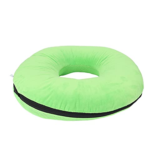 Cojín para Hemorroides En El Coxis, Cojín Antiescaras En Forma De Rosquilla Verde Impermeable para Ancianos para Pacientes Postrados En Cama para Uso Diario