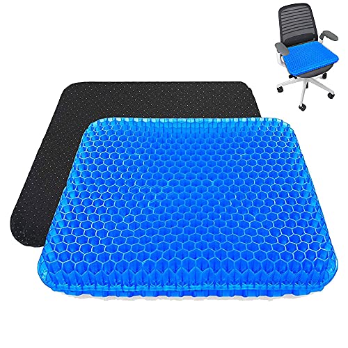 Cojines para sillas,Cojin ortopedico,cojin antiescaras para silla de ruedas,Tusscle Cojines coxis para Silla de Oficina, Sillas Gaming,Rueda,Coche,Funda Lavable, Azul