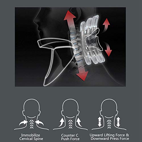 Collarín cervical, dispositivo de tracción cervical ajustable Dolor en el cuello Relive Collar Cuidado del cuello Herramienta de recuperación