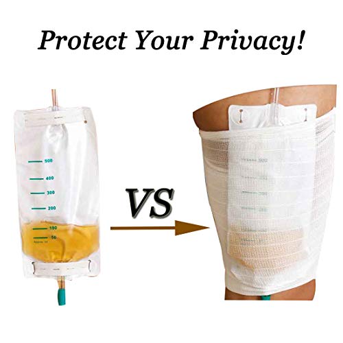 Comfort Sleeve Urine Catheter Bag Leg Holder for Incontinence Supporting Attached (1 PCS, XL)