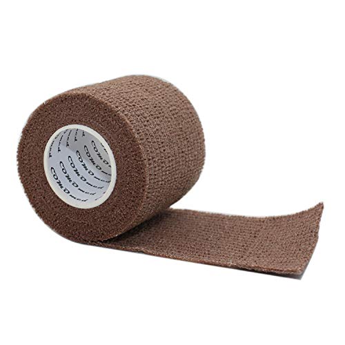 COMOmed - Vendaje médico microporoso y cohesivo, venda de crepé autoadhesiva, vendaje envolvente veterinario para caballos, caucho natural, 5 cm x 4,5 m