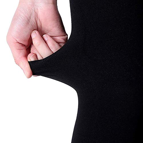 Compresión Muslo Medias altas 23-32-mmHg Ayuda de alivio Prevenga la vena varicosa (Color : Black, Size : XXL)