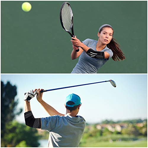 Compress Pro Coderas Deportivas Grandes (1 Férula) Codera Codo Tenista, Codo de Golfista, Levantamiento de Pesas, Tendinitis Codo y Lesiones Deportivas – Alivio Dolor Articulación Hombre y Mujer