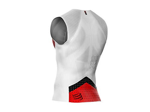 Compressport Camiseta de triatlón Unisex Postural, Unisex Adulto, CS3TSTRIV3TK00T2, Blanco, 2 años