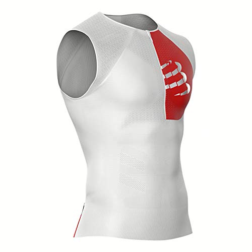 Compressport Camiseta de triatlón Unisex Postural, Unisex Adulto, CS3TSTRIV3TK00T2, Blanco, 2 años