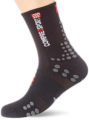 COMPRESSPORT T1 - Calcetines para hombre, color rosa, Unzutreffend, Evergreen, Calcetines, Hombre, color blanco / rojo, tamaño T4