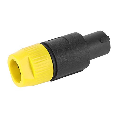 Conector de altavoz de audio, 10 piezas C-nl4fc Conector de altavoz de audio Conector de cable de enchufe Speakon de 4 pines impermeable, buena conductividad eléctrica, fácil operación(Amarillo)