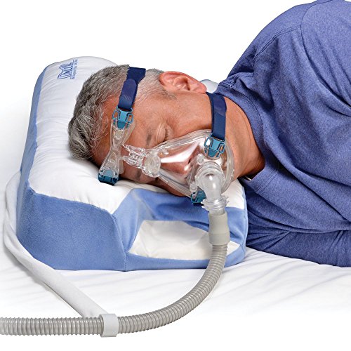 Contour CPAP - Almohada compatible con aparato CPAP, de 6 zonas, fiable (altura regulable) (SomniShop Set K100)