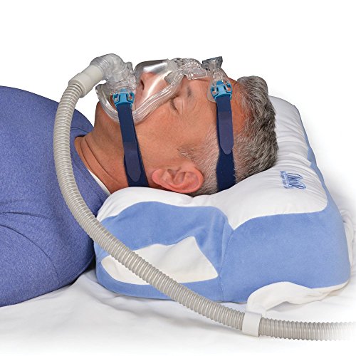 Contour CPAP - Almohada compatible con aparato CPAP, de 6 zonas, fiable (altura regulable) (SomniShop Set K100)