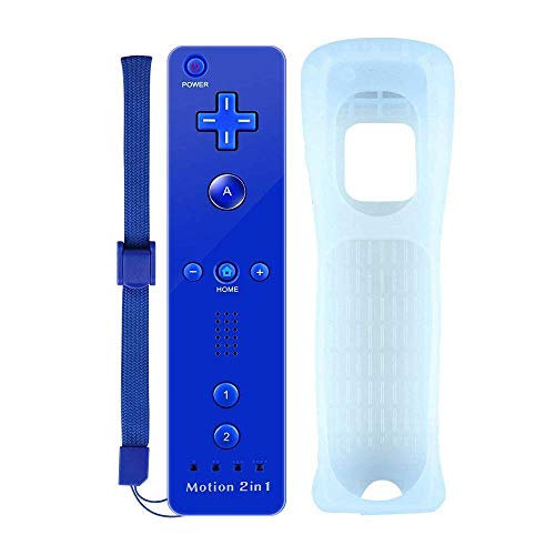 COOLEAD Motion Plus Mando a Distancia para Wii y Wii u Remoto Motion Plus Controller para Wii y Wii U Controlador de Juego con Funda de Silicona y Muñequera (Producto de Terceros)