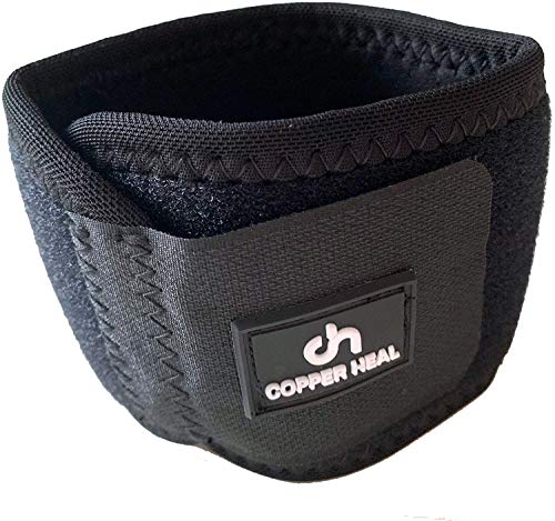 COPPER HEAL Banda Muñequera Ajustable - Sirve para ambas manos Derecha e Izquierda - Munequera Ferula Apoyo recuperación medica túnel carpiano alivia el dolor Control de Olor Unisex