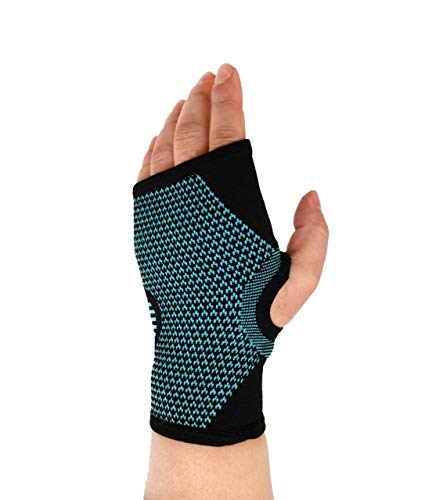 Correa de apoyo para la muñeca, férula de compresión transpirable multizona, ideal para dolor en las articulaciones, túnel carpiano, esguinces, tendinitis, inestabilidad de la mano y deportes (L)