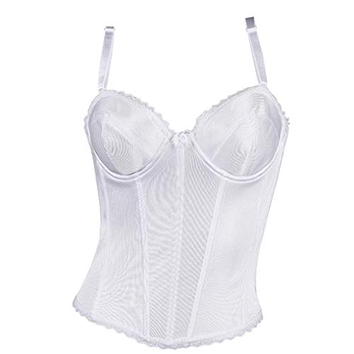 Correas de Espagueti Ajustables para Mujer Bustier Corset Lace Suave Ultra-Lift Lencería de Espalda Baja