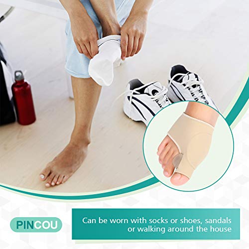 Corrector de Juanetes, Gel Protectores de Férula para Dedo Gordo del Pie Funda de Apoyo con Separadores de Silicona y Almohadilla para Aliviar el Dolor de Hallux Valgus día y Noche