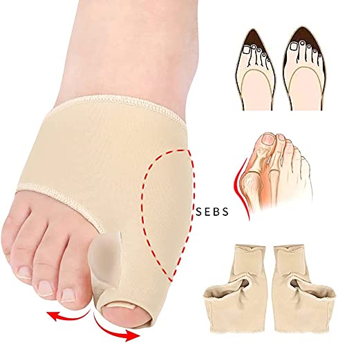 Corrector de Juanetes, Hallux Valgus Corrector Kit para Aliviar el Alisador del Dedo Gordo, Bola de Masaje de Pies para Sastres Hallux Valgus, Dedos Superpuestos, Articulación del Dedo Gordo