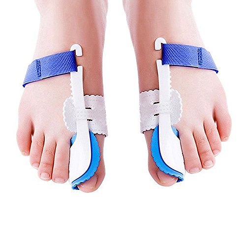 Corrector de juanetes, Rabi Hallux Valgus dedo gordo del juanete férula nocturna pelo Pad correctors- un par