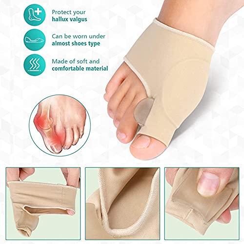 Corrector De Juanetes Separadores De Dedos De Silicona Hallux Valgus Corrector Para Alivio Del Dolor DespuéS Del Yoga Actividades Deportivas 9 Piezas