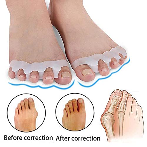 Corrector De Juanetes Separadores De Dedos De Silicona Hallux Valgus Corrector Para Alivio Del Dolor DespuéS Del Yoga Actividades Deportivas 9 Piezas