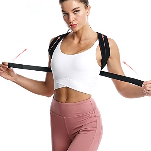 Corrector de Postura, Corrector De Postura para Mujeres, Correas Acolchadas Transpirables Ajustables Ajustables Que Mejoran La Postura De Postura Trasera Superior.(Size:Talla única)