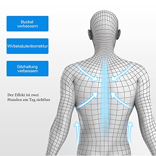 Corrector de Postura Espalda y Hombros para Hombre y Mujer, Ajustable Espalda Recta Soporte,Correctores Postural Faja para Alivia Dolor en Cuello, Dolores Dorsales,Thoraciques,Espalda y Hombros(L-XL)