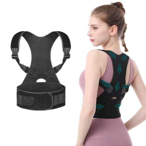 Corrector de postura para hombres y mujeres, ajustable, cifosis, corrector de postura, comodidad, cinturón invisible, para adultos y niños, cifosis, brace Scoliosis, faja lumbar y cinturón de apoyo