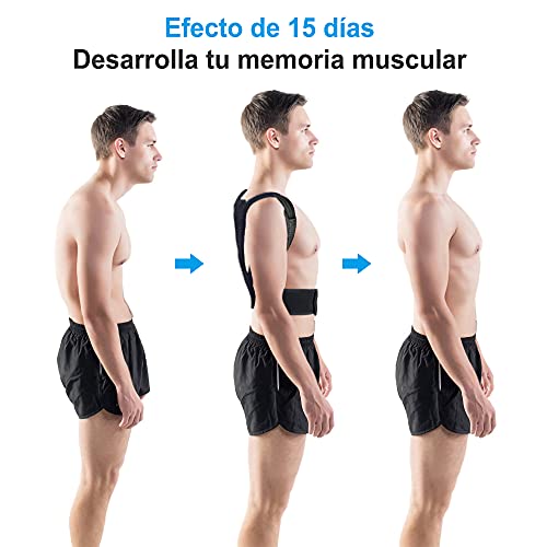 Corrector de Postura para Mujeres y Hombres, Corrector de Postura Ajustable - Enderezador de Espalda para Soportar la Clavícula y Aliviar el Dolor en el Cuello, la Parte Superior de