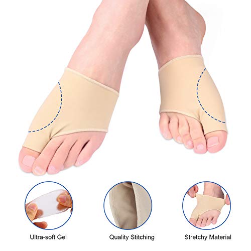 Corrector Haofy Hallux Valgus,Separador de dedos para uso diurno y nocturno, soporte para protector de manga de bursitis ortopédica para hombres y mujeres, ayuda a reducir el dolor de pie