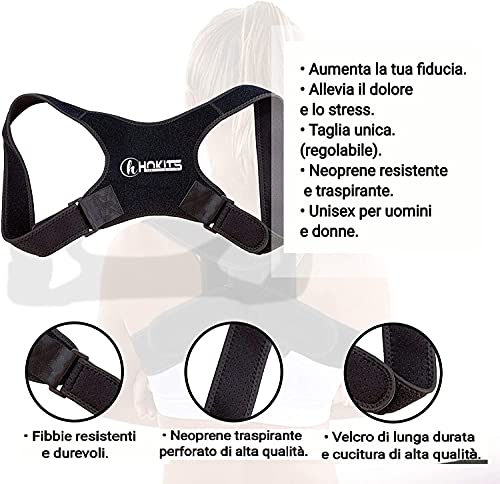 Corrector Postura Espalda, Corrector de Postura, para Hombre y Mujer Transpirable, Transpirable y Ajustable, Aliviar Dolor y Mejorar