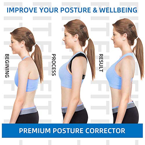 Corregir Postura Espalda,Corector Postural,Posture Corrector for Women,Posture Corrector for Men,Corrector de postura ajustable de respaldo, mejora el alivio de la postura Dolor de espalda