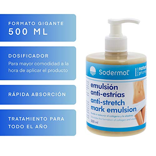 Crema antiestrias ideal para el embarazo/Previene y Reduce la formación estrías y cicatrices/Gel con Rosa Mosqueta regeneradora anti-estrias postparto