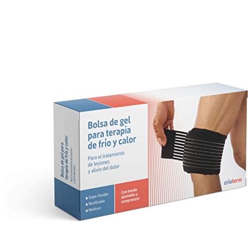 CRIOTERM - Bolsa de gel + Banda Multiuso Reutilizable - Terapia de Frío y Calor para el Tratamiento de Lesiones y Alivio del Dolor.