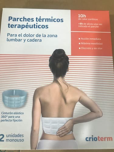 CRIOTERM Parches Térmicos Terapéuticos Para el Dolor Lumbar y Cadera Sin Medicamentos. 2 ud