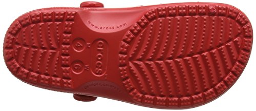 Crocs Baya Clog Unisex Adulta Zuecos, Rojo (Pepper), 41/42 EU