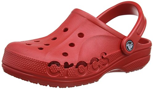 Crocs Baya Clog Unisex Adulta Zuecos, Rojo (Pepper), 41/42 EU