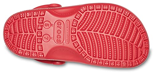 Crocs Classic Clog Unisex Adulta Zuecos, Rojo (Pepper), 42/43 EU