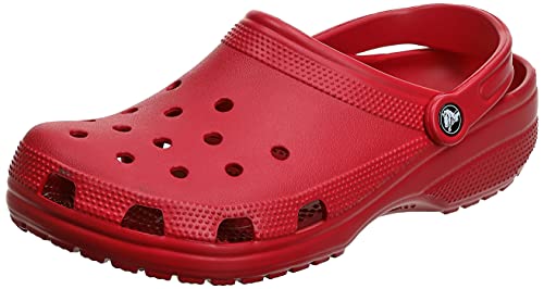 Crocs Classic Clog Unisex Adulta Zuecos, Rojo (Pepper), 42/43 EU