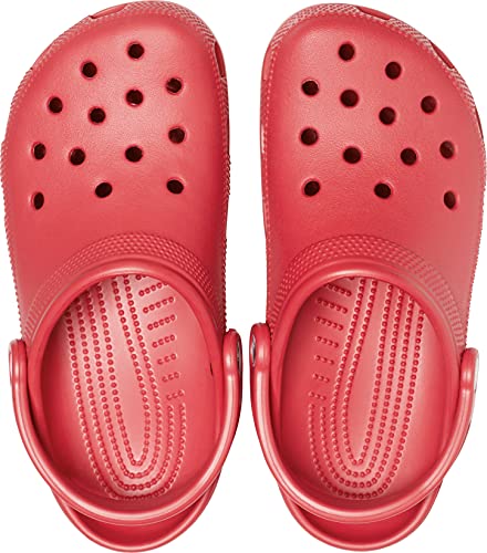 Crocs Classic Clog Unisex Adulta Zuecos, Rojo (Pepper), 42/43 EU