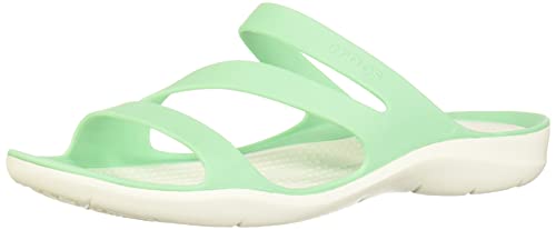 Crocs Swiftwater Sandal Mujer Sandal, Verde (Pistachio), 37/38 EU